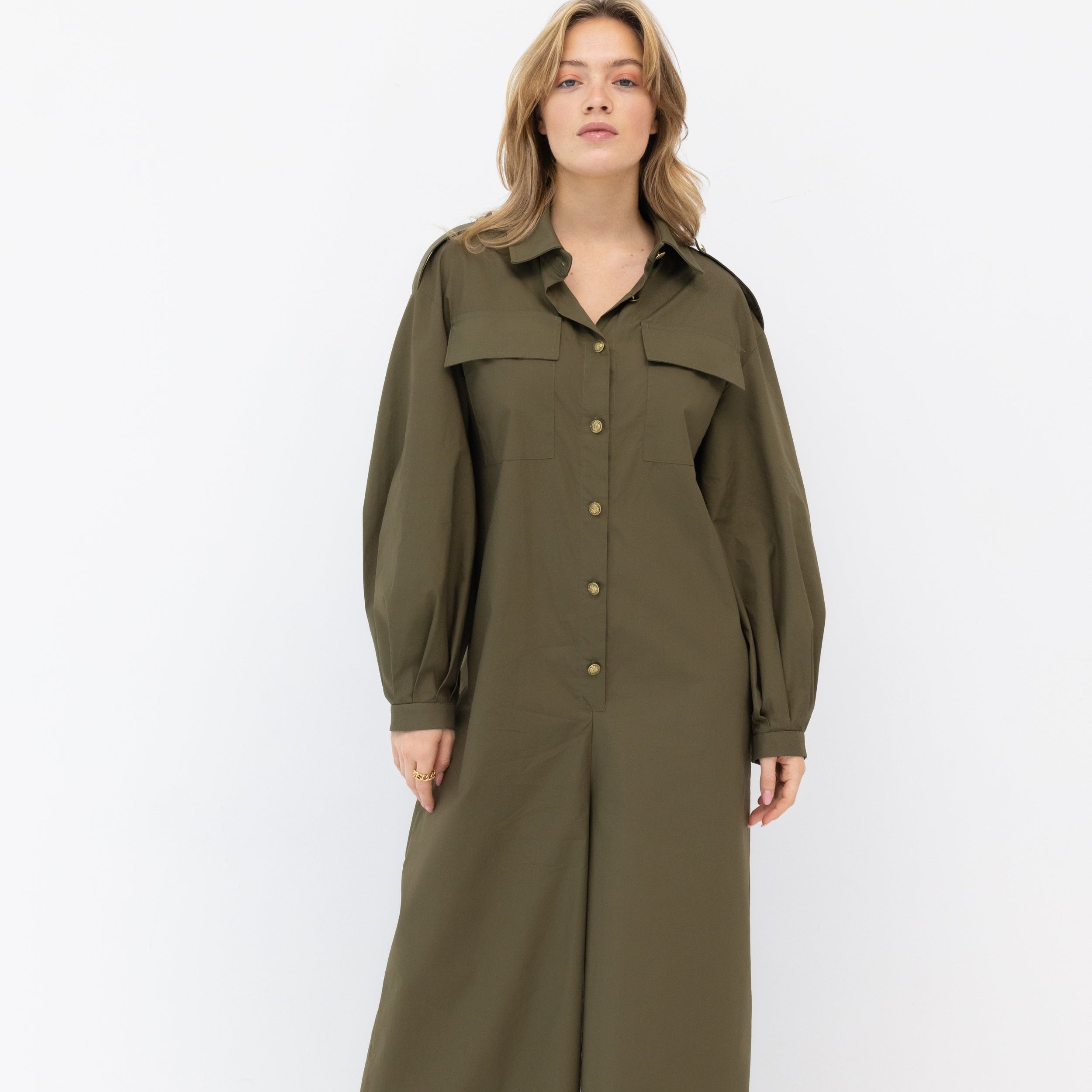 Biafra Oversized Wide Leg Jumpsuit Front View