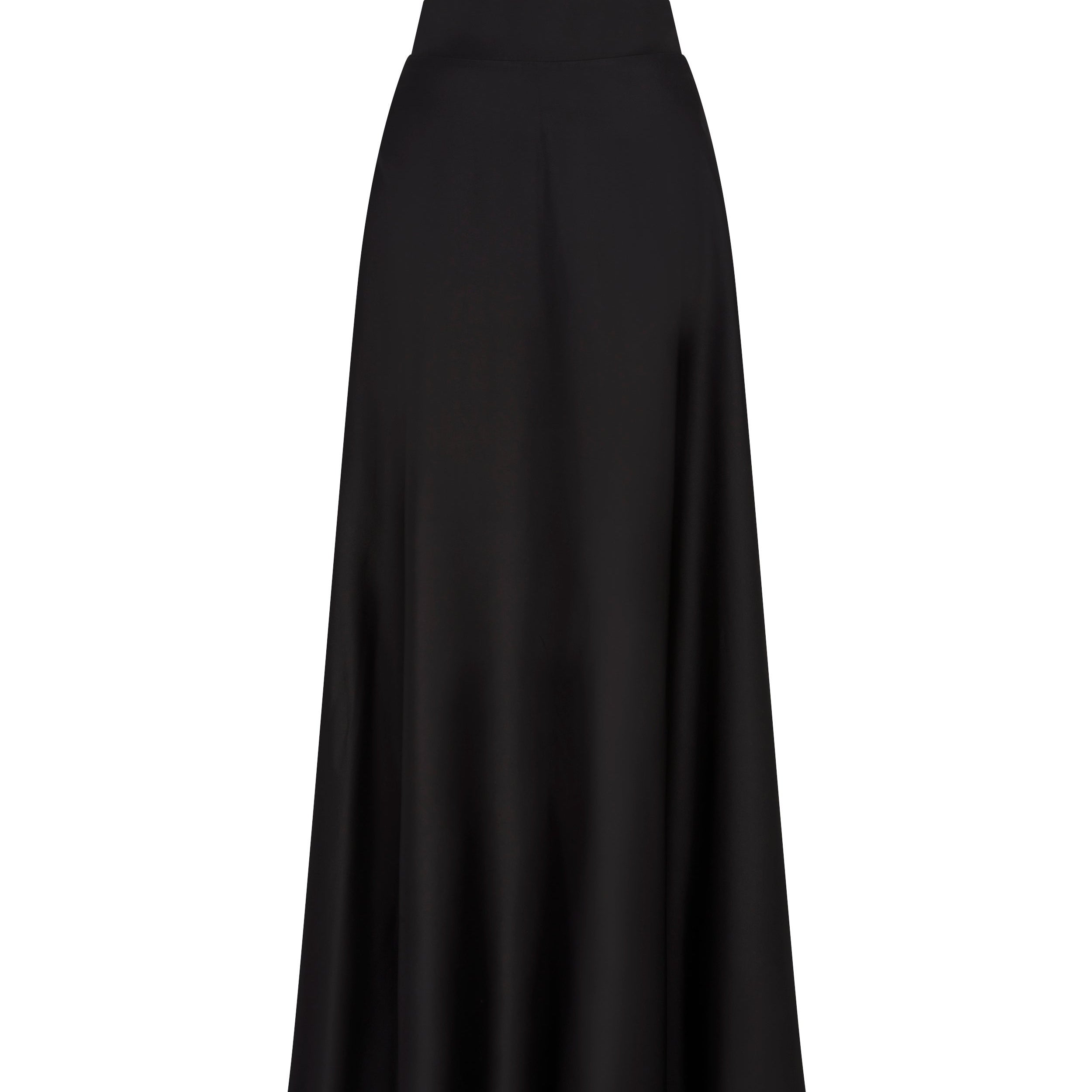 Close-up of Faith Fluid Flared Maxi Skirt Fabric