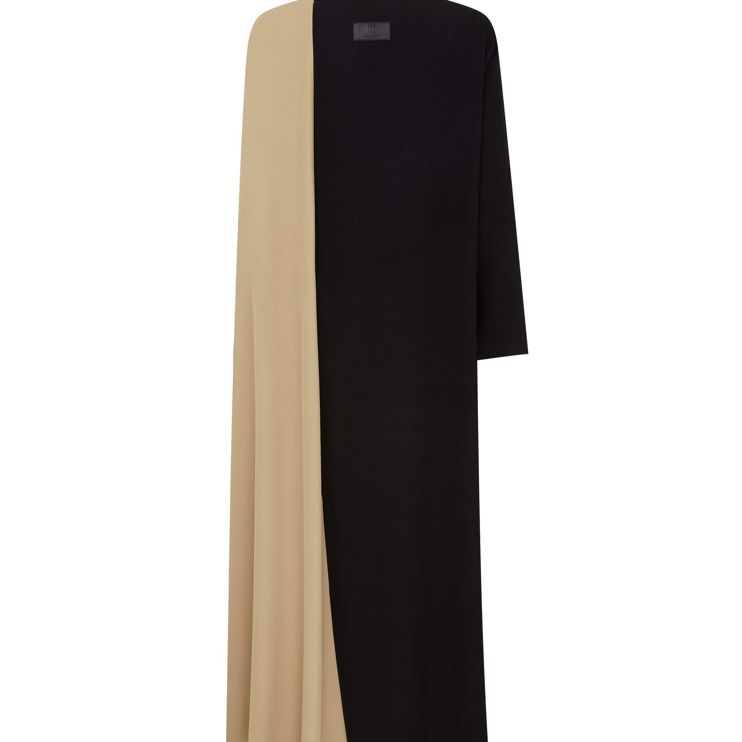 Diana Fluid Maxi Dress in Beige - Comfortable Women's Fashion - Front View
