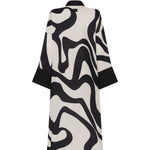 Eva Maxi Kimono Set Wide Leg Pant - Back View