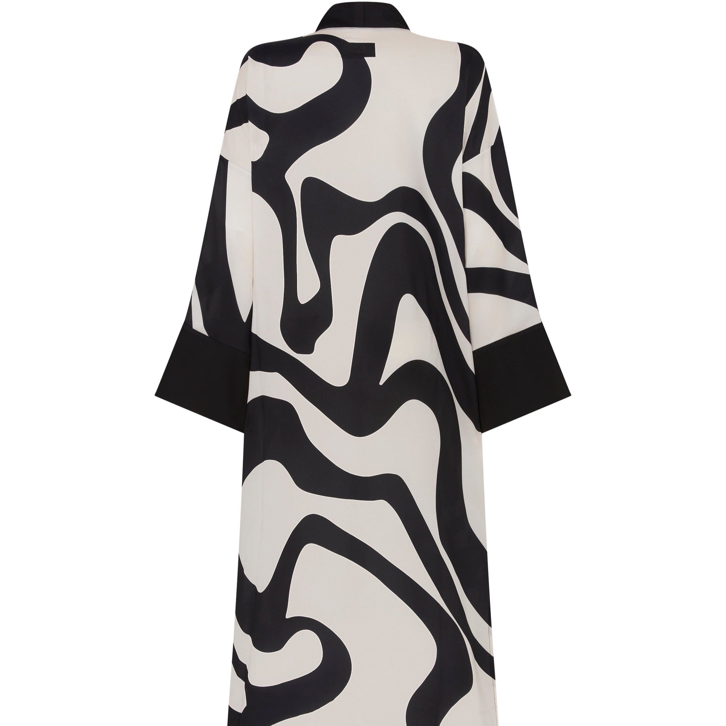 Eva Maxi Kimono Set Wide Leg Pant - Back View