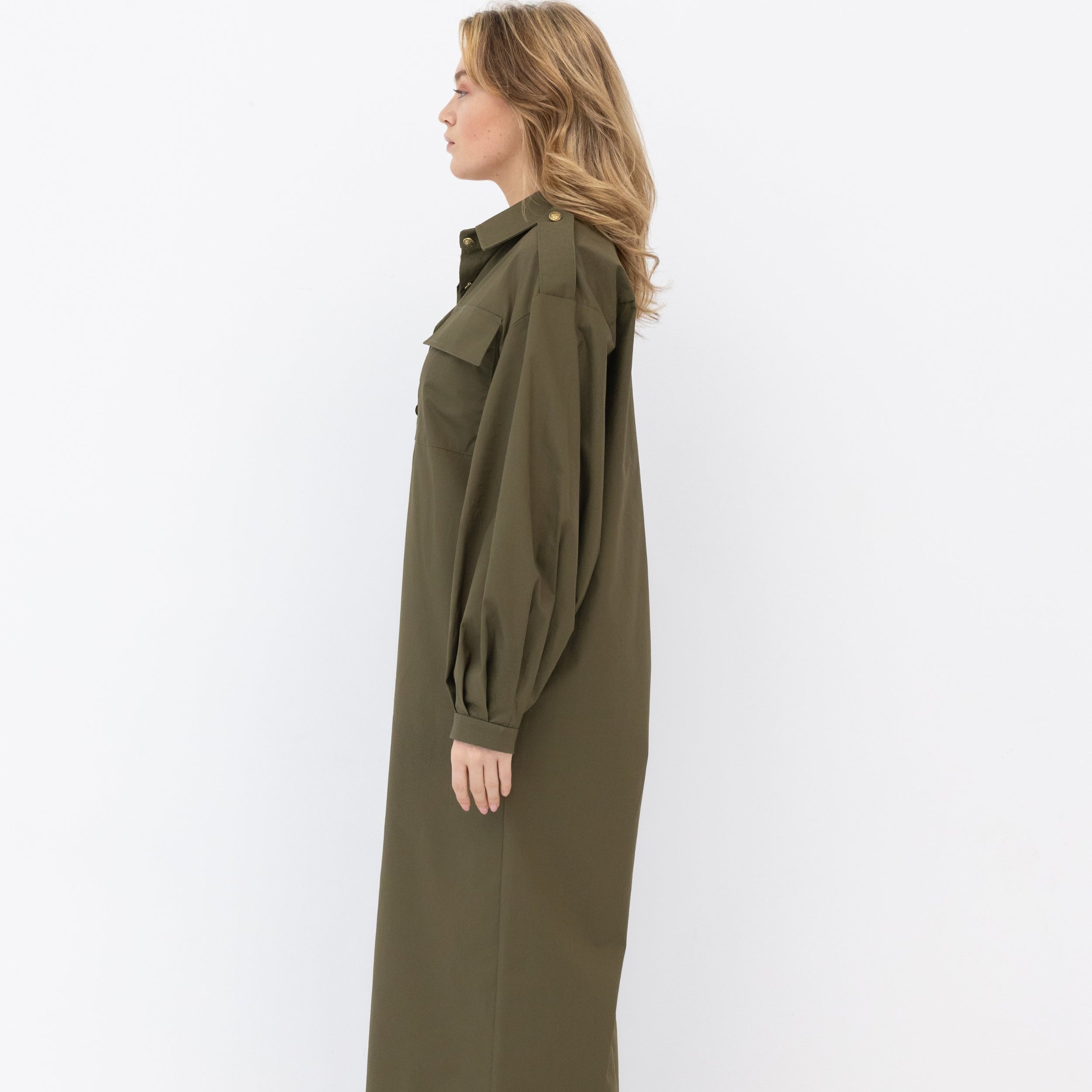 Biafra Oversized Wide Leg Jumpsuit Side VIew