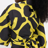Naomi Button Up Knot Shirt - Model Wearing XS/S
