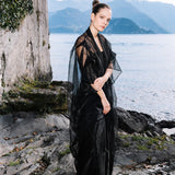 Eze Tulle Gown and Kimono Set