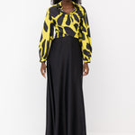 Faith Fluid Flared Maxi Skirt Front View