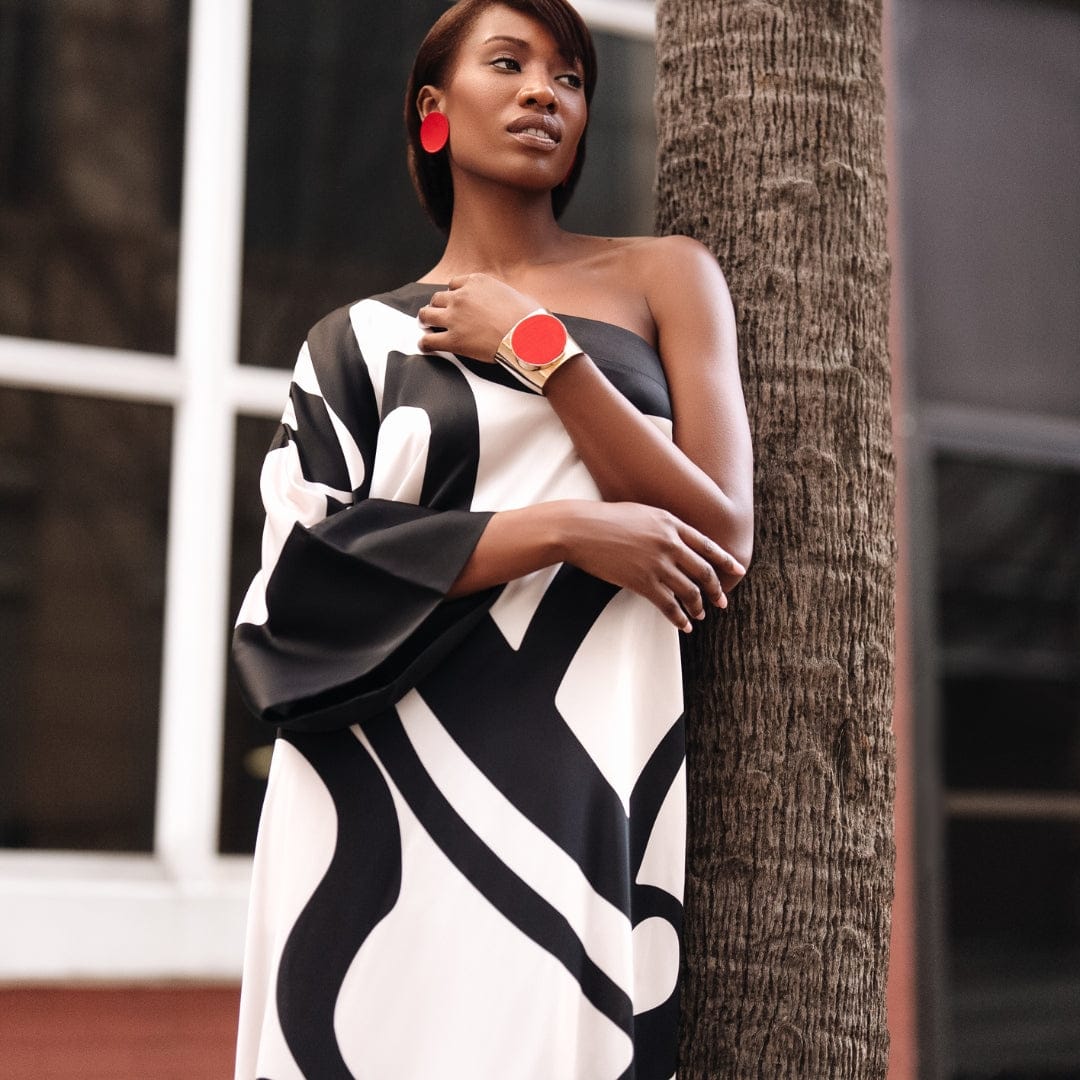 black and white one shoulder maxi dress One Shoulder Maxi Dress Black White