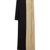 Diana Fluid Maxi Dress in Beige - Comfortable Women's Fashion - Front View
