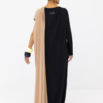 Women's Long Sleeve Maxi Dress - Diana Fluid Maxi in Black - Back VIew