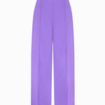 Purple Wide Leg Pant and Tail Shirt Set