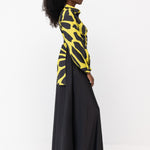 Faith Fluid Flared Maxi Skirt Side View