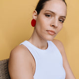 Como Leather Earrings - Small