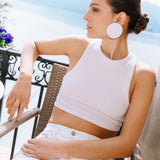 Como Leather Earrings - Medium