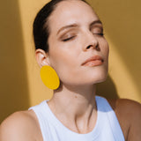 Como Leather Earrings - Medium