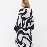 Eva Maxi Kimono Set Wide Leg Pant - Back View