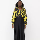 Faith Fluid Flared Maxi Skirt Front View